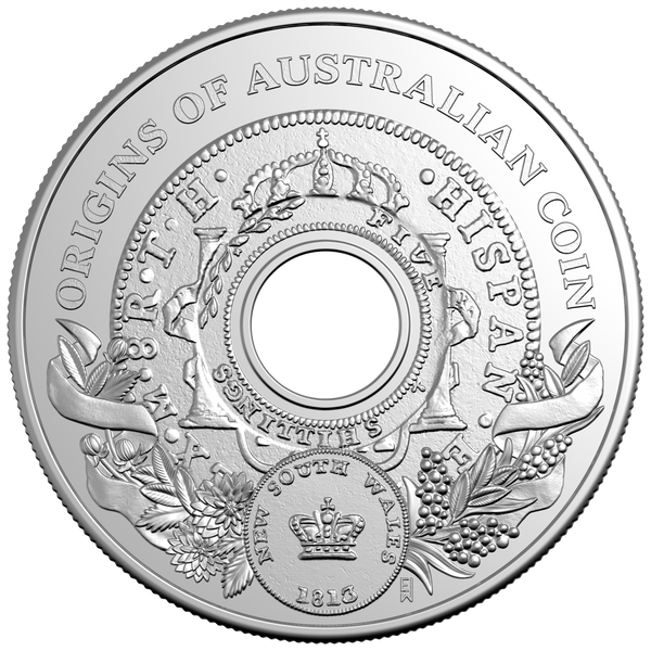 2026 Holey Dollar 'Origins of Australia' $1 Uncirculated Coin in Card