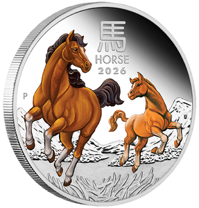2026 Year of the Horse 1oz Silver Proof Coloured Coin