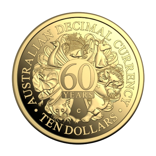 2026 Decimal Currency 60th Anniversary 1/10th Gold Proof Coin