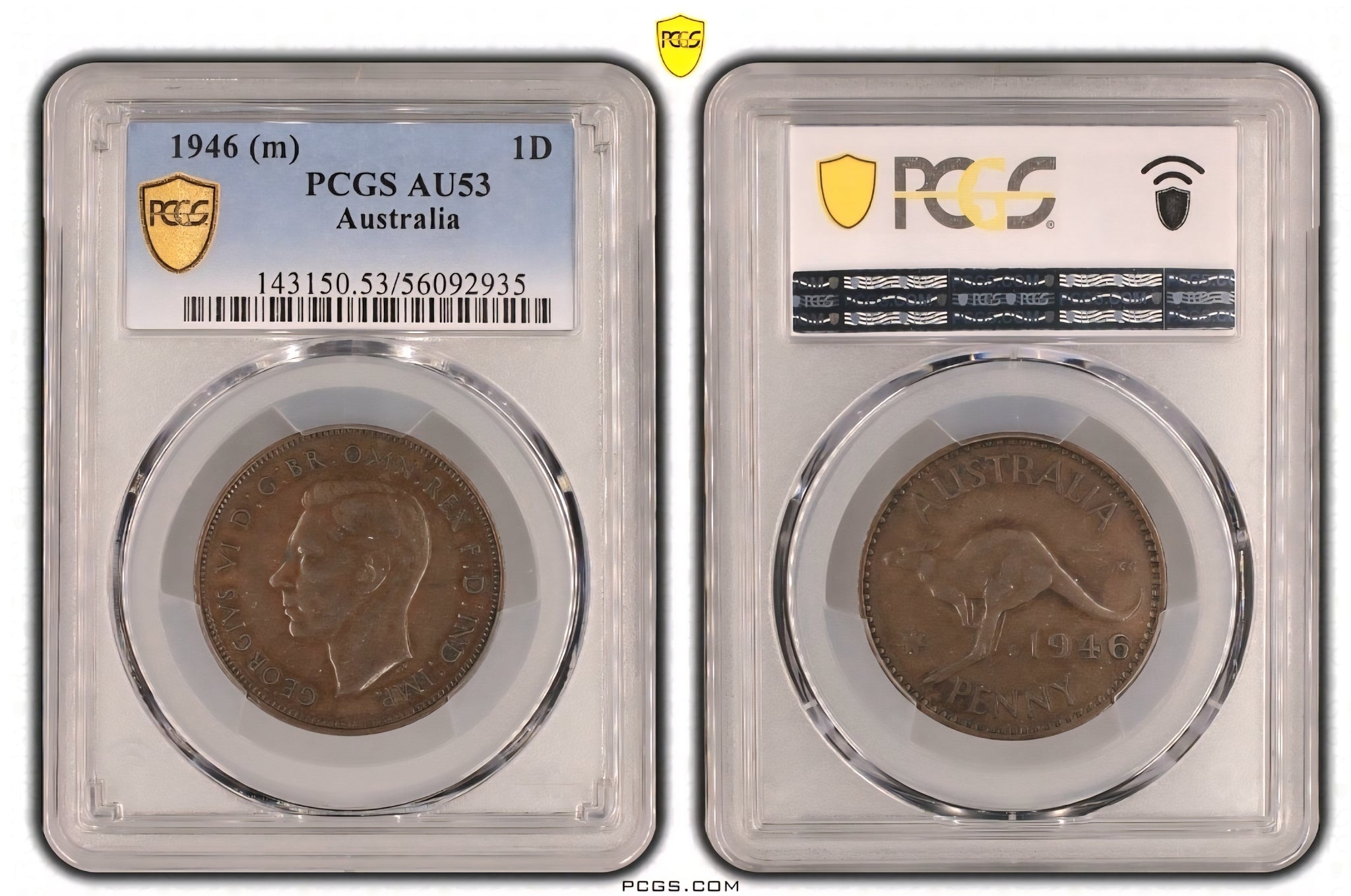1946 Australia 1D Penny AU53