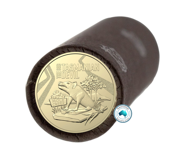 2023 Aussie Big Things 'Big Tasmanian Devil' $1 Cotton & Co Roll -Includes Protective Tube