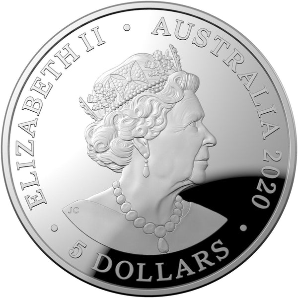 2020 Australia Olympic Team $5 1oz Fine Silver Proof Domed Coin