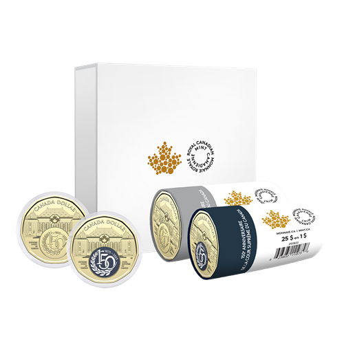 2025 Surpreme Court of Canada 150th Anniversary $1 Special Wrap Roll Box Set