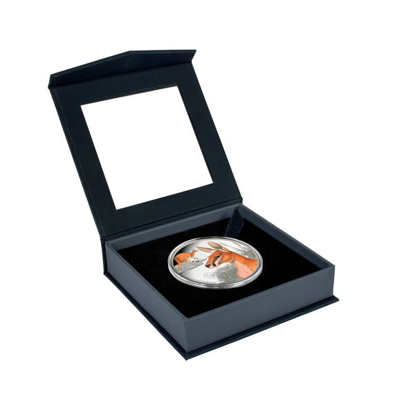 2026 Red Kangaroo 1oz Coloured Silver Proof Coin