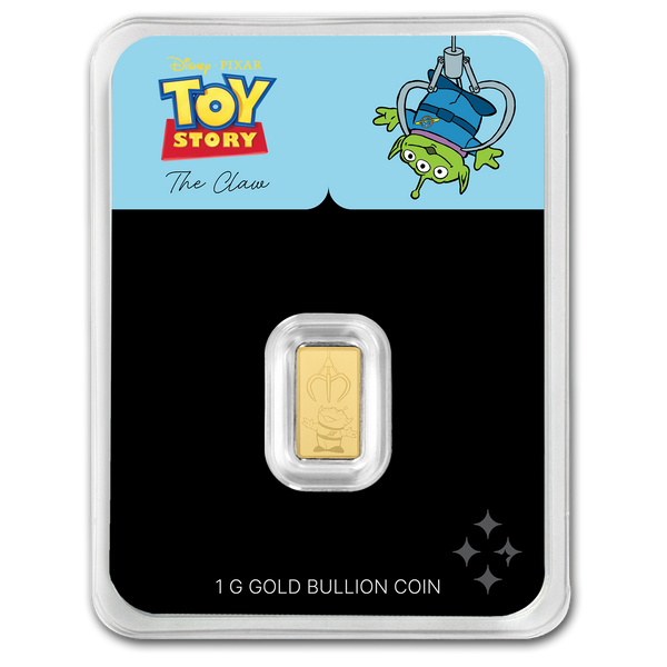 2026 Toy Story 'The Claw' 1g Rectangle Gold Coin