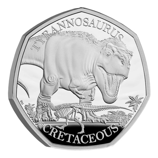 2024 Tyrannosaurus 50p Silver Proof Coin