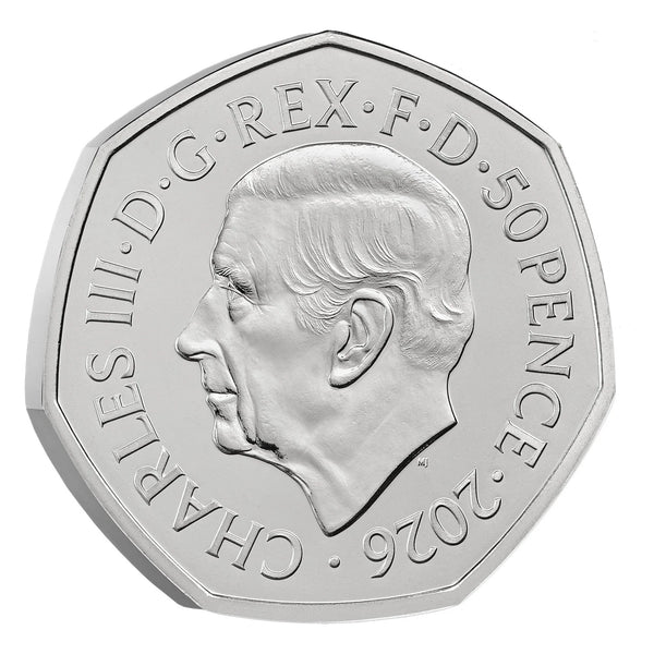 2026 British Grand Prix 2026 100 Years 50p Brilliant Uncirculated Coin