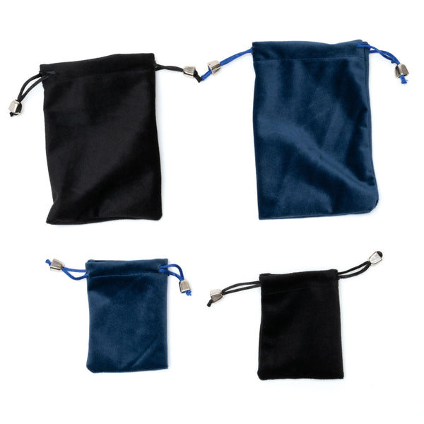 Lighthouse Velour Coin Pouch Small, Blue