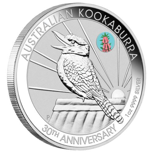 2020 1oz Silver Kookaburra Coin with Pink Common Health Privy (Melbourne ANDA)