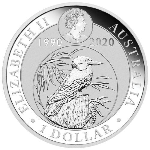 2020 1oz Silver Kookaburra Coin with Pink Common Health Privy (Sydney ANDA Show)