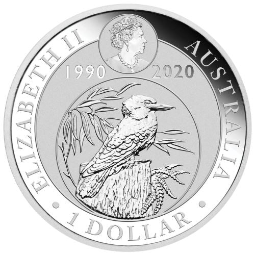 2020 1oz Silver Kookaburra Coin with Pink Common Health Privy (Melbourne ANDA)