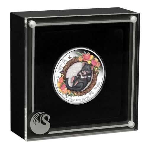 2021 Dreaming Down Under Tasmanian Devil 1/2oz Silver Proof Coin
