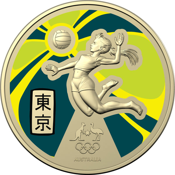 2020 Australian Olympic Team Coloured $1 (Taliqua Clancy)