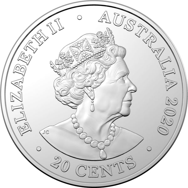 2020 AC/DC 20c Coloured Uncirculated Coin - TNT