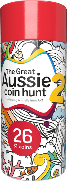 The Great Aussie Coin Hunt 26 Coin Tube and Folder