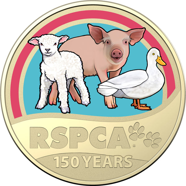 2021 RSPCA Australia 150th Anniversary 'Farm Animals' $1 Carded