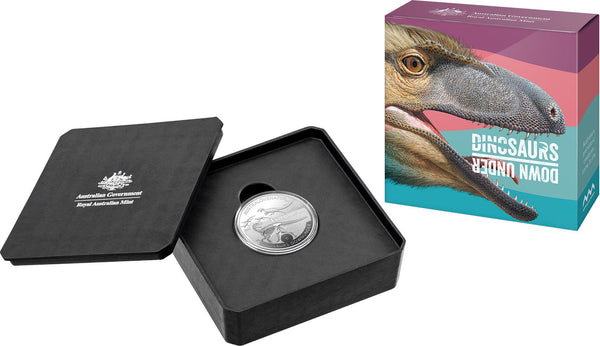 2022 Dinosaurs Down Under $1 Silver Proof Coin