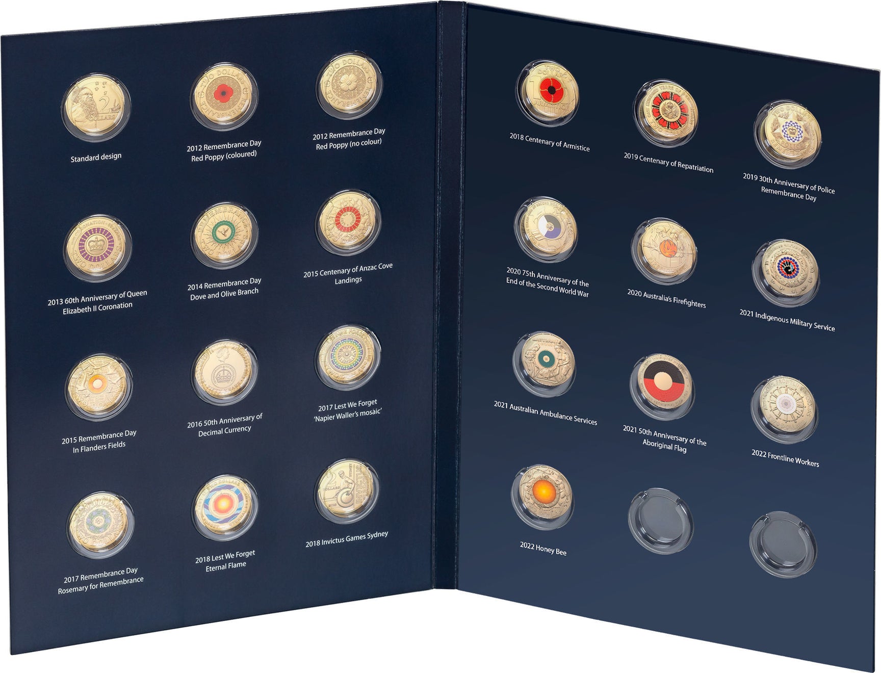 2 Circulating Coin Collection Folder Australian Specialty Coins