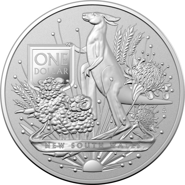 2022 Australia's Coat of Arms (New South Wales) - $1 1oz Silver Investment Coin