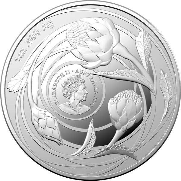 2022 Wildflowers of Australia - Waratah - $1 1oz Silver Investment Coin