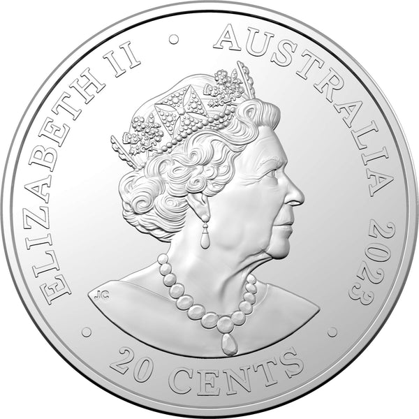 2022 AC/DC 45th Anniversary of Let There Be Rock 20c Coloured Unc Coin