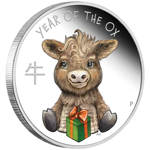 2021 Baby Ox 1/2oz Silver Proof Coin