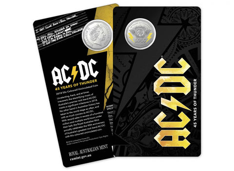 2018 AC/DC 50 years of Thunder 50c Carded