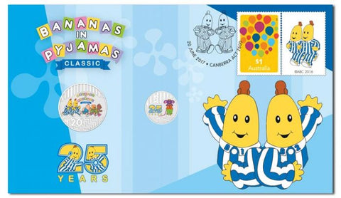 2017 Bananas in Pyjamas 25 Years 2 Coin PNC (5c and 20c Coins)