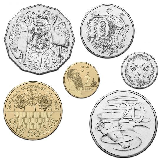 2018 6 Coin Mint Set - Armistice Centenary (World Money Fair)