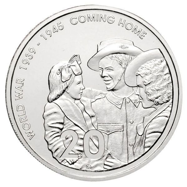 2005 End of WWII 60th Anniversary 20c Coming Home Cu-Ni Coin Pack