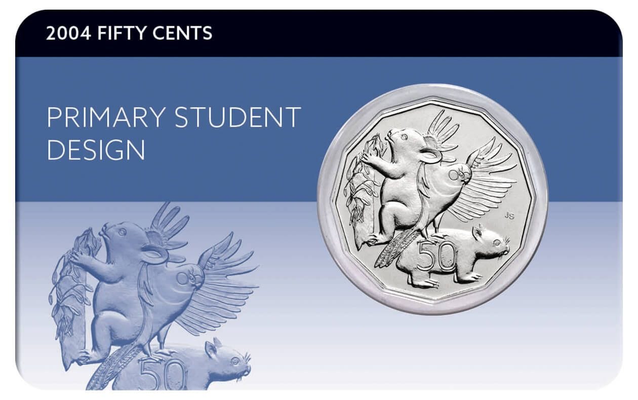 2004 Student Design 50c Cu-Ni Coin Pack