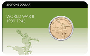 2005 End of WWII 60th Anniversary $1 Dancing Man Al-Br Coin Pack