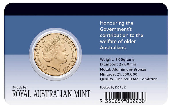 2009 Centenary of Commonwealth Age Pension $1 Al-Br Coin Pack