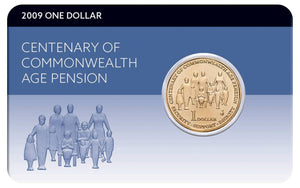 2009 Centenary of Commonwealth Age Pension $1 Al-Br Coin Pack