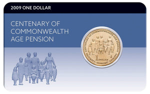 2009 Centenary of Commonwealth Age Pension $1 Al-Br Coin Pack