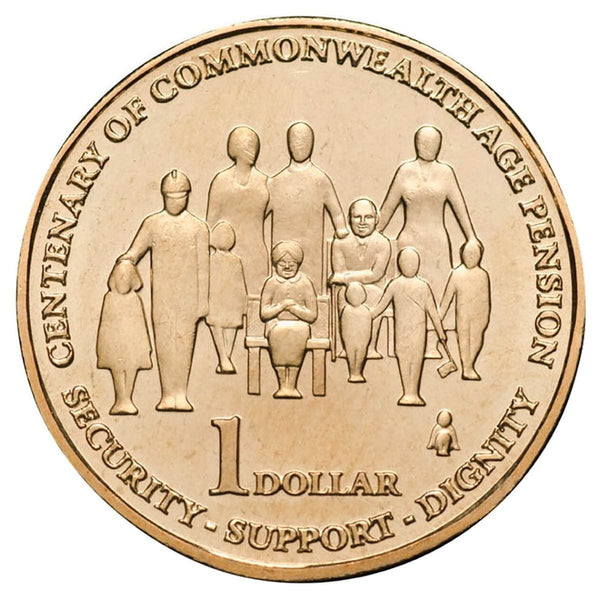 2009 Centenary of Commonwealth Age Pension $1 Al-Br Coin Pack