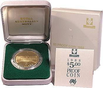 1988 Parliament House $5 Proof Coin