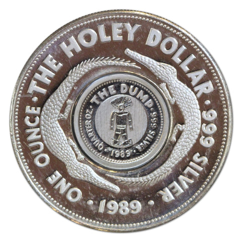 1989 Holey Dollar and Dump Silver Coins