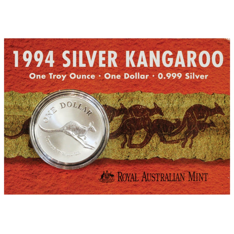 1994 Kangaroo 1oz Silver $1 Carded