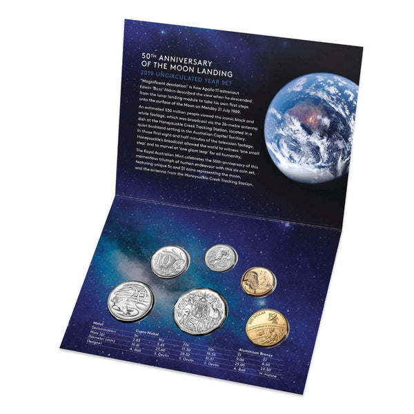 2019 50th Anniversary of the Moon Landing Mint Set