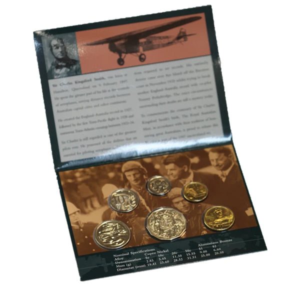 1997 Sir Charles Kingsford Smith 6 Coin Mint Set
