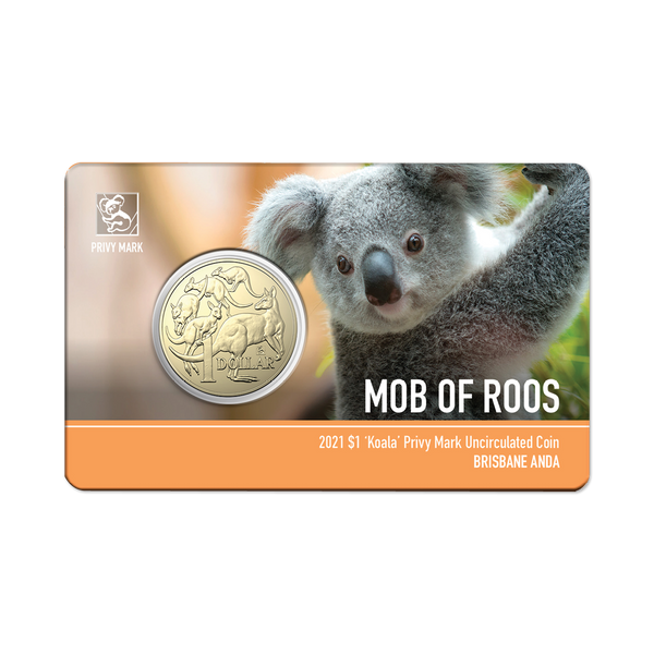2021 Brisbane ANDA Coin Pack $1 UNC Koala Privy Mark