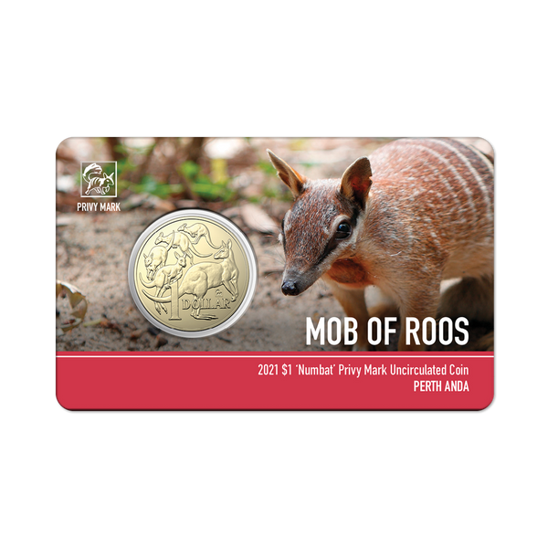 2021 Numbat Privy Mark $1 Card - Perth Money Expo (ANDA)