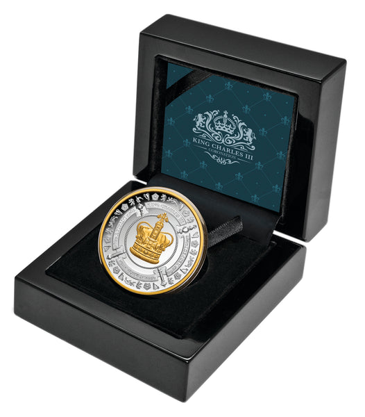 2023 King Charles III Coronation Crown $1 1oz Silver Proof Coin