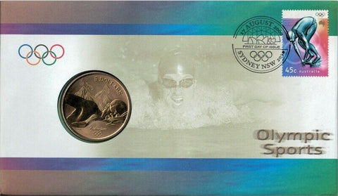 2000 Olympic Sports 'Aquatics' $5 PNC