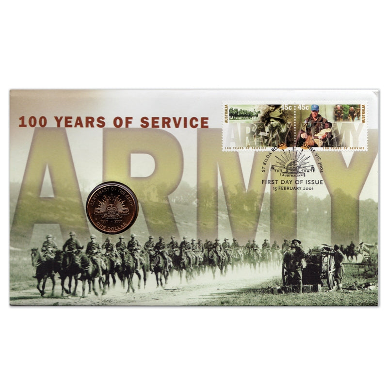 2001 PNC 100 Years of the Army $1 PNC ('C' Mintmark Coin)