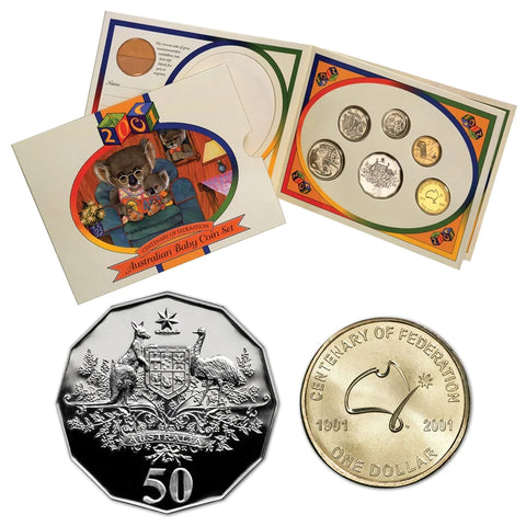 2001 Australian Baby Mint Set - Centenary of Federation Koala Series