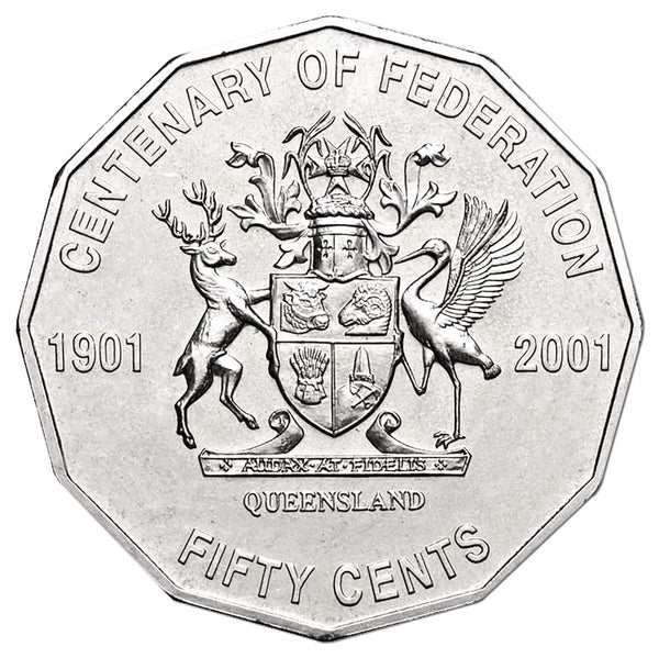 2001 Centenary of Federation 3 Coin Proof Set - Queensland