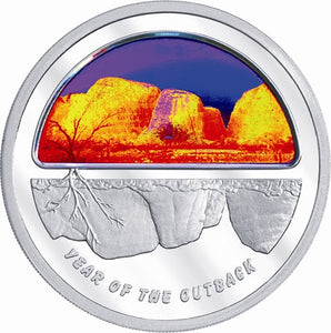 2002 Year of the Outback $5 Hologram Silver Proof Coin