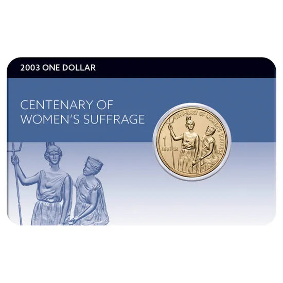 2003 Centenary of Women's Suffrage $1 Al-Br Coin Pack